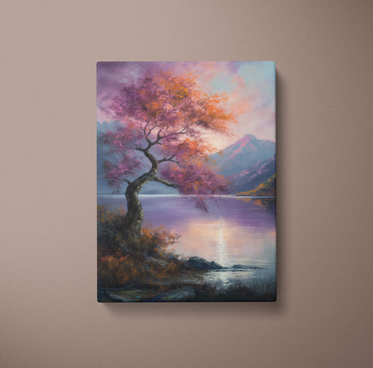 Purple Lake - Canvas