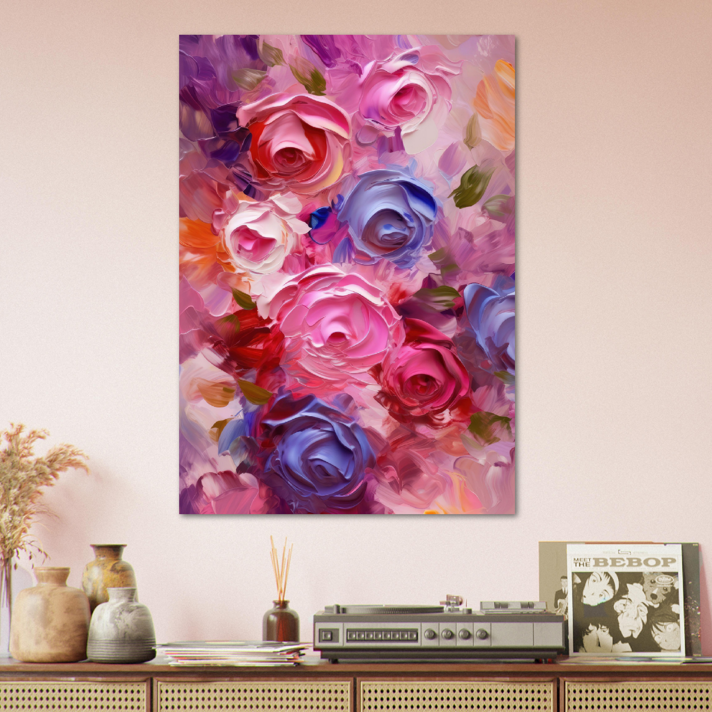 Roses in Violet - Aluminum